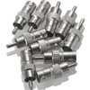 Warmstor 10 Pack BNC Female Jack to RCA Male Plug