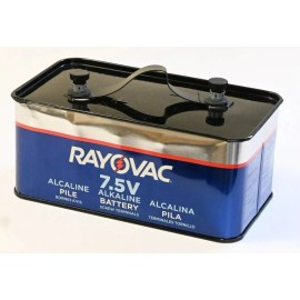 Rayovac 7.5V Alkaline Battery Lantern Rectangular 803C Screw Top 02/30 7.5 Volts