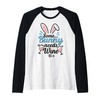 Funny Easter Bunny Wine Lover Cute Graphic Gift Raglan Baseball