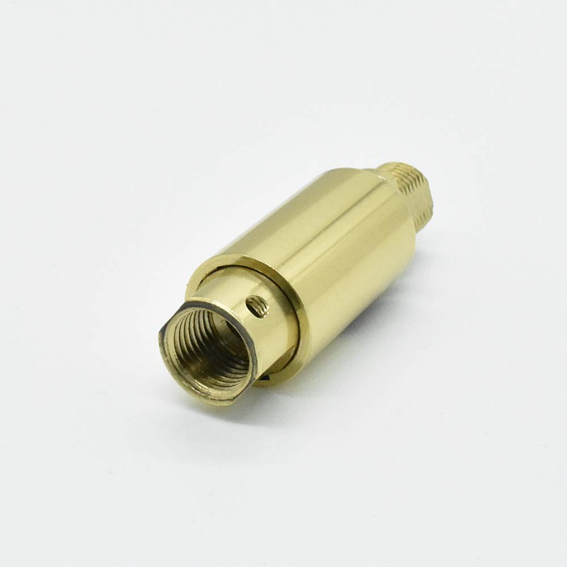 Leuchten Joint M10x1 Polished Brass - Swivel and Tilt Joint
