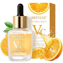 Suero de Vitamina C para la cara, suero hidratante Breylee con 30% de vitamina C, suero hidratante para el cuidado de la piel, suero facial de vitamin