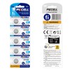 PKCELL 5 Pack CR 1620 Batteries CR1620 Lithium Battery 3V