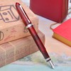 erofa Majohn V60 Triangular Piston Fountain Pen Fine Nib, Transparent