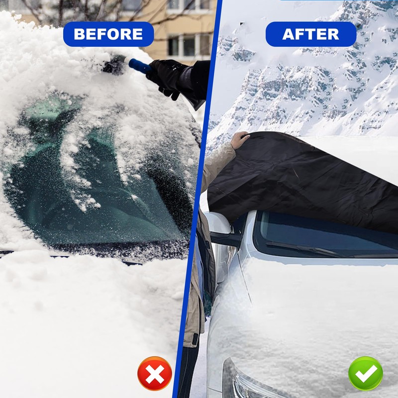 Car Windshield Cover for Snow and Ice, Car Windshield Snow