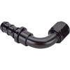 Black 90 Degree Socketless Push-On Hose End, -10 AN