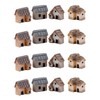 KITANDOVE 16pcs Micro Garden Miniature Ornaments Box Garden Miniature Village