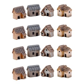 KITANDOVE 16pcs Micro Garden Miniature Ornaments Box Garden Miniature Village House Micro Landscape Fairy Garden Accessories Terrarium Figurine Random Style