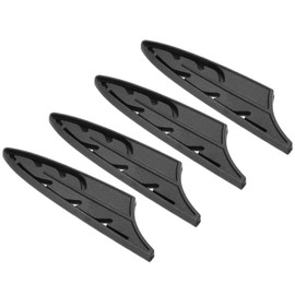 PATIKIL ABS Safety Knife Cover Sleeves for 3.5" Paring Knife, Universal Chopping Edge Guard Blade Protector Sheath for Kitchen Bar, Black, 9.6cm L, Pack of 4