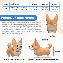 TWSOUL Small Dog Wheelchairs for Back Legs,Wheel Folding Adjustable Doggy Wheel-Chair,Small Pet Hind Leg Wheelchair,Dog Leg Brace and Hip Support,Light Weight for Dog/Cat/Pets with Disabled (Grey M)