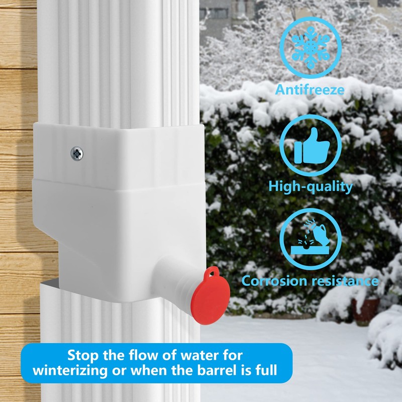 Rainwater Collection System-Rainwater Collection Diverter Connector System-Raindrop Rainwater Colander Kit