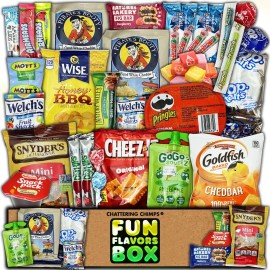 Chattering Chimps Healthy Nut Free Snacks Chips Candy 45 Count Variety Sampler Snack Care Package