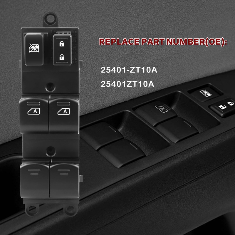 LCWRGS Master Power Window Switch Compatible with Nissan Titan 2004-2015,