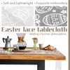 FainFun Lace Easter Table Runner 72" Long (White)