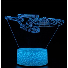Gfytdxe 3D Optical Illusion Night Light, Visual Creative LED Desk Lamp Touch Control and Remote Control 16 Colors Dimmable Change USB Powered for Home Decorations or Holiday Gifts