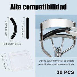 30 Piezas Almohadillas de Repuesto con Estuche Transparente