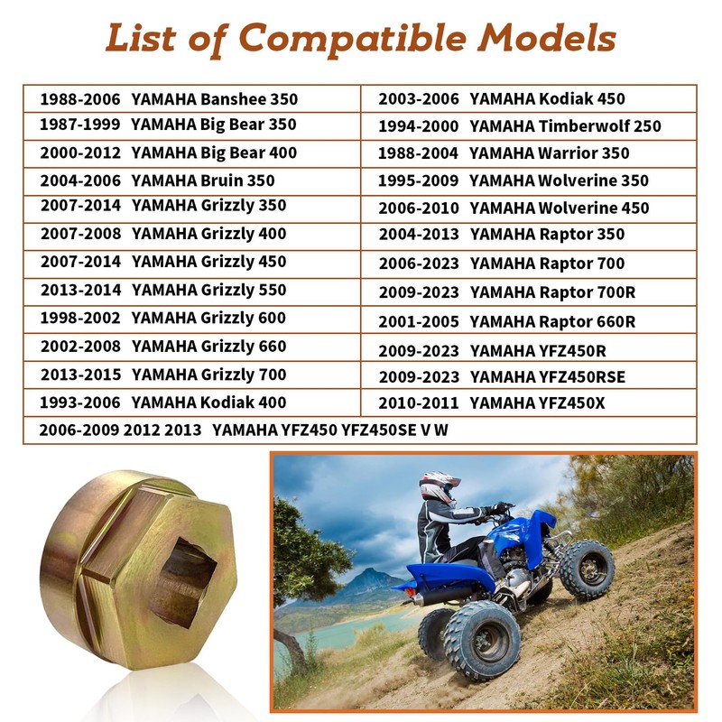 BIGLKNM Steering Stem Bearing Removal Bolt Tool Compatible with Yamaha