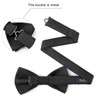 Enlision Bow Tie Men's Plain Pre-Tied Bow Tie and Pocket
