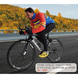 CEROTIPOLAR Thermal Fleece Cycling Tights, Bibs Tights, Bike Bibs Pants for Fall and Cold Winter