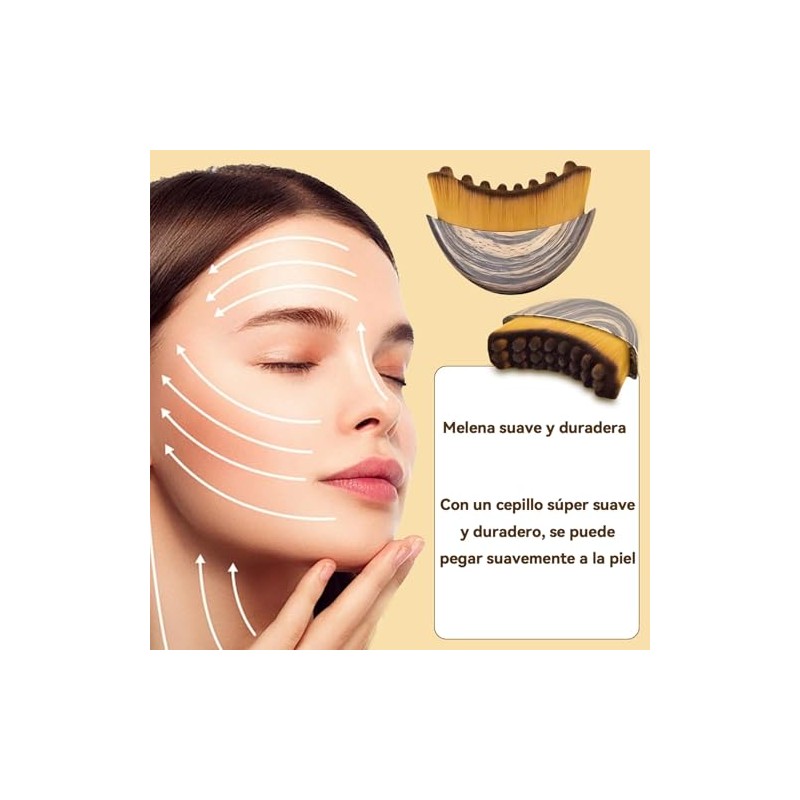 Cepillos Faciales Para Drenaje Linfático - Diseño Ergonómico Suaves Y