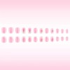 Square Press on Nails Short Fake Nails Pink False Nails