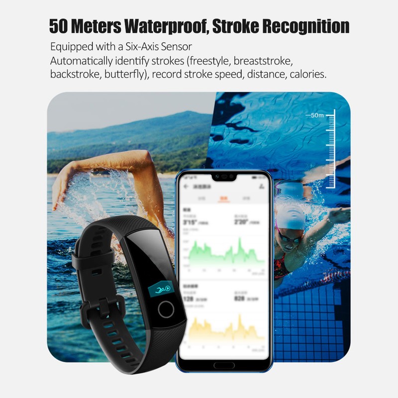 bracelet 4 50 meters waterproof sports heart rate sleep monitoring