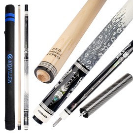 KONLLEN Maple Pool Cue Stick – Low Deflection Billiard Cue Set for Adults with Extension and Cue Case