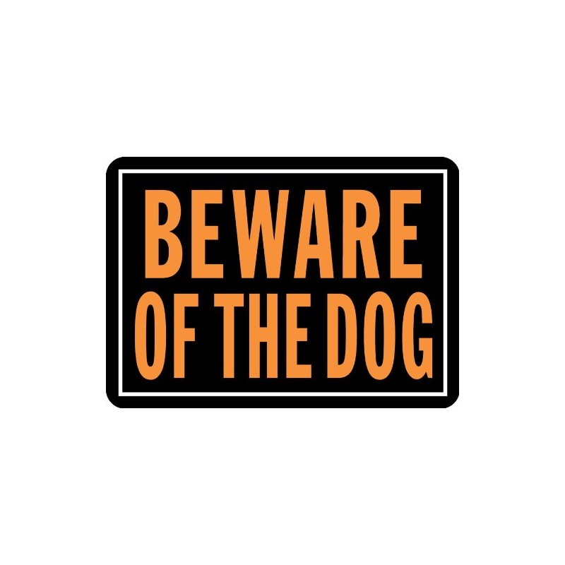 Hy-Ko Products 838 Beware of Dog Aluminum Sign 9.25" x