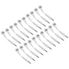 20Pcs Electrode Wires 2.0in Portable Replacement Button Electrode Lead Wires