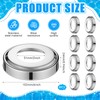 Otoolling 8 Pcs Pool Ladder Escutcheon Plates Stainless Steel Cover