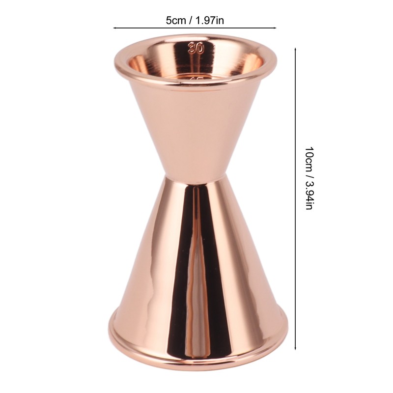 Cocktail Jigger Double Sided Stainless Steel Bar Shot Measuring Cup