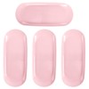 4 Pack Manicure Tools Storage Trays Pink Oval Dish Storage