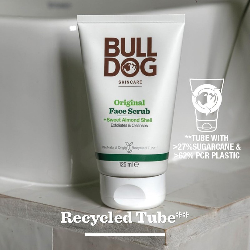 BULLDOG SKINCARE - Original Face Scrub For Men Exfoliating Almond