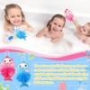 2 Pcs Bath Loofahs Kids Toddler Cute Cartoon Bath Sponges
