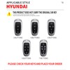 HIBEYO 6 Button Key Fob Cover for Hyundai Sonata 2020