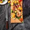 Heavy Stainless Steel Carving Fork,Barbecue Cooking Meat Fork, Used to