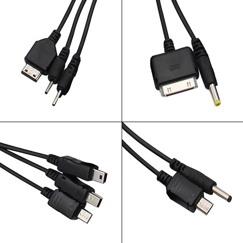 BWESOO Black 10 in 1 Universal USB Cable, Multiple Universal