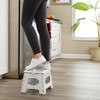 Casafield 9" Folding Step Stool with Handle, White - Portable