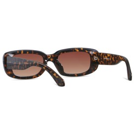 ANDWOOD Rectangle Sunglasses for Women Men Square Frames Trendy Retro Vintage 90s UV Protection Sun Glasses Small Face