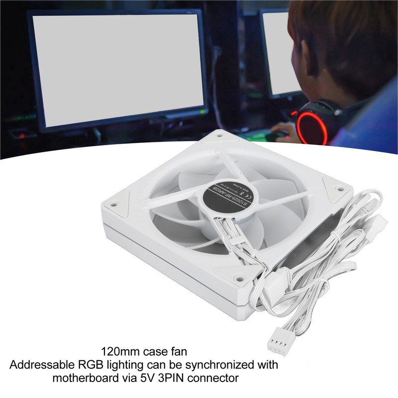 120mm ARGB PWM Case Fan 800 to 2000RPM 4pin PWM