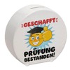 Exam Passed Money Box with Face and Thumb Up Graduation