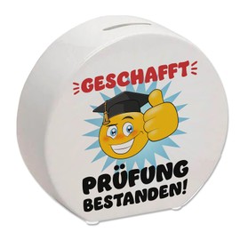 Exam Passed Money Box with Face and Thumb Up Graduation Gift Smile Guest Highlight Congratulations School TV