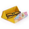 PracticDomus Triangular Folding Lightweight Glasses Case Magnetic Closure and Velvet