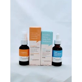 Cosmedica Duo Set Vitamin C Serum Hyaluronico Cara 1oz 30ml