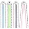 Gukasxi 4 Psc Folding Ruler 30cm Transparent Ruler Foldable Ruler
