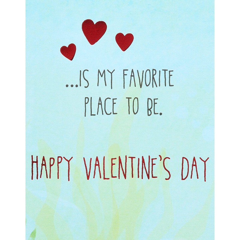 American Greetings Valentines Day Card for Boyfriend (My Favorite Place)