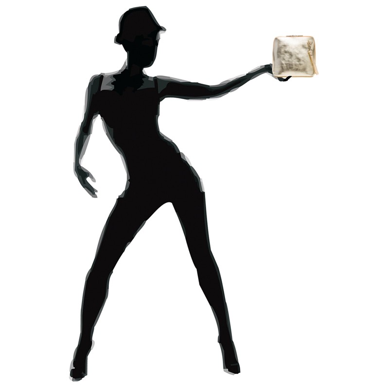 Caspar TL778 Small Elegant Women's Leather Clutch Shoulder Bag -