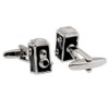3D Vintage 2 Holes Box Camera Cuff Links Film Photography