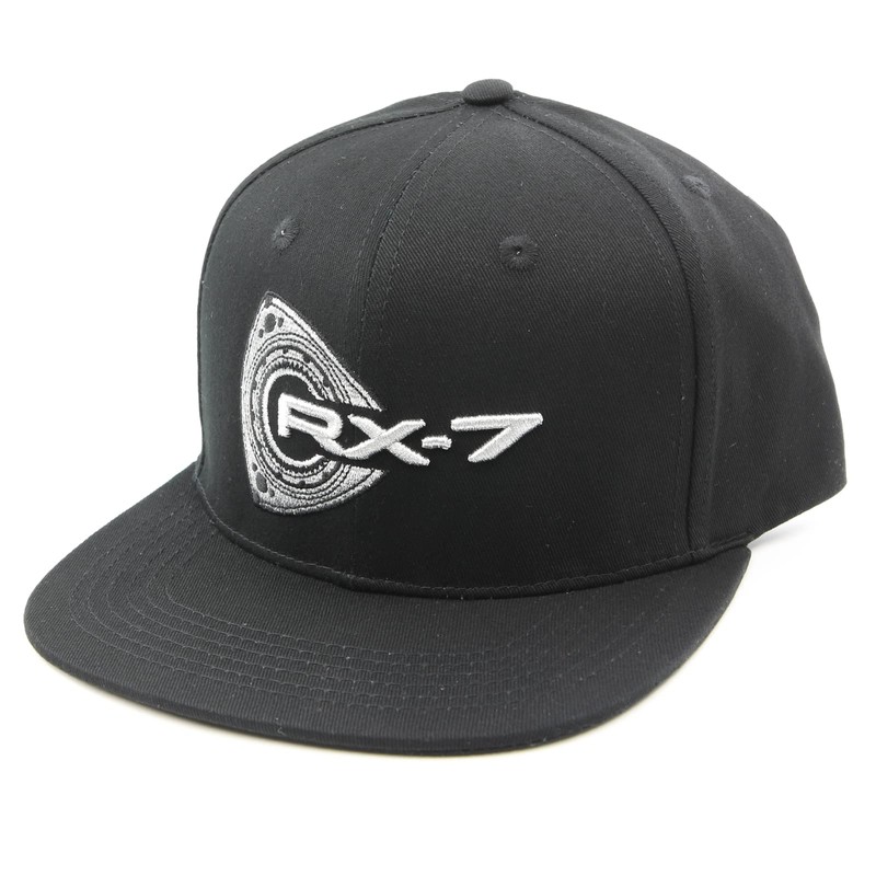 Rotary13B1 RX-7 Baseball Cap - Black Flat Brim