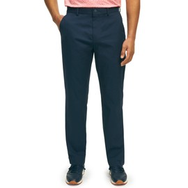 Brooks Brothers Men's Regular Fit Performance Golf Chino Pants, Navy, 32W x 34L
