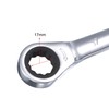 sourcing map Double Box End Ratcheting Wrench (17mm x 19mm)